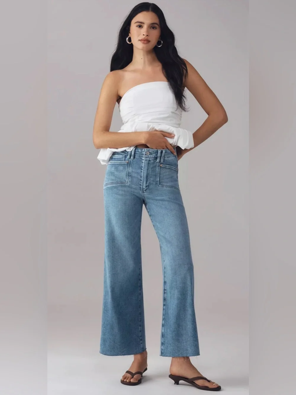 PAIGE Anessa Wide Leg Jeans